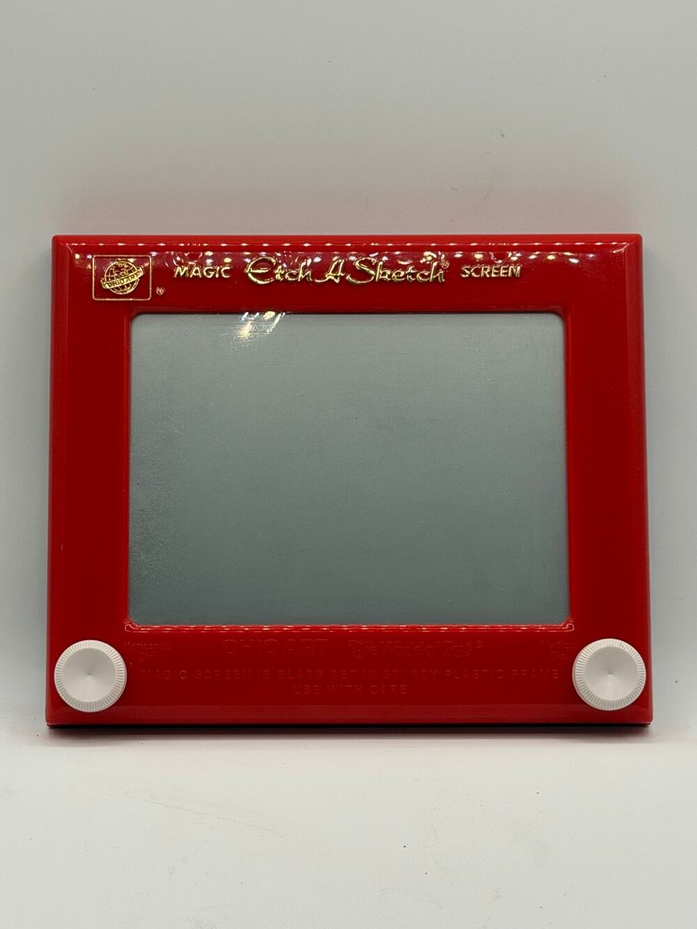 Vintage Ohio Art Classic Red Magic Etch A Sketch Drawing Toy